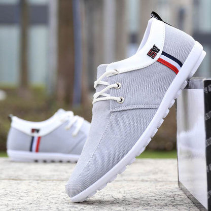 Buycenter Men's Summer Canvas Shoes - Breathable, Deodorant, Lace-Up - Buy Center