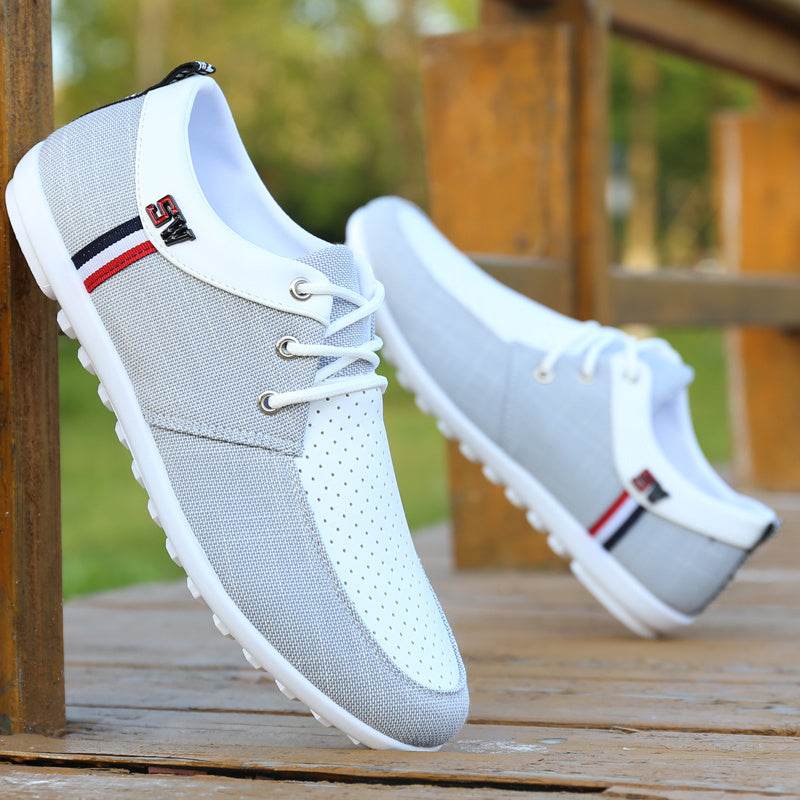 Buycenter Men's Summer Canvas Shoes - Breathable, Deodorant, Lace-Up - Buy Center