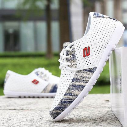 Buycenter Men's Summer Canvas Shoes - Breathable, Deodorant, Lace-Up - Buy Center