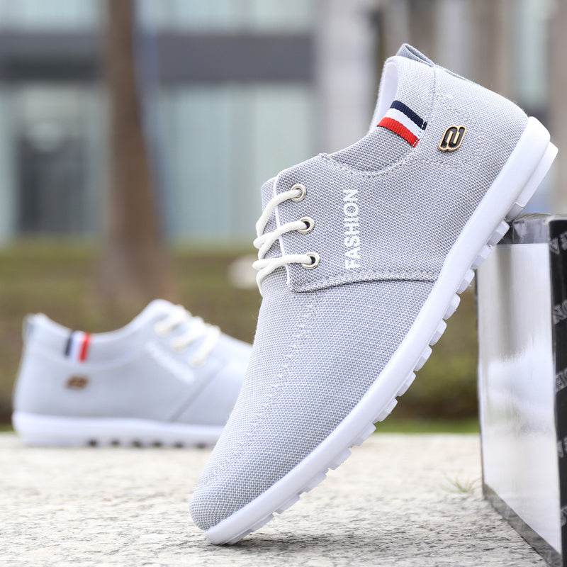 Buycenter Men's Summer Canvas Shoes - Breathable, Deodorant, Lace-Up - Buy Center