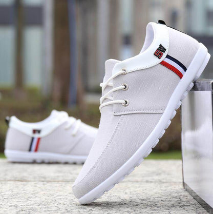 Buycenter Men's Summer Canvas Shoes - Breathable, Deodorant, Lace-Up - Buy Center