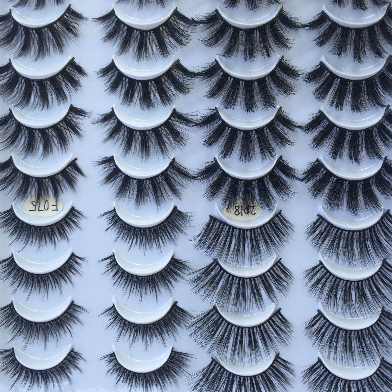 20 Pairs of Handmade Three-Dimensional False Eyelashes - Luxurious Styles - Buy Center