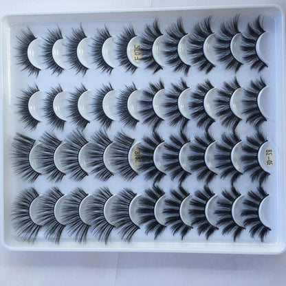 20 Pairs of Handmade Three-Dimensional False Eyelashes - Luxurious Styles - Buy Center