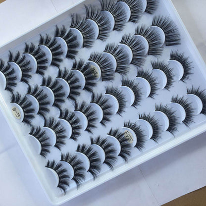 20 Pairs of Handmade Three-Dimensional False Eyelashes - Luxurious Styles - Buy Center