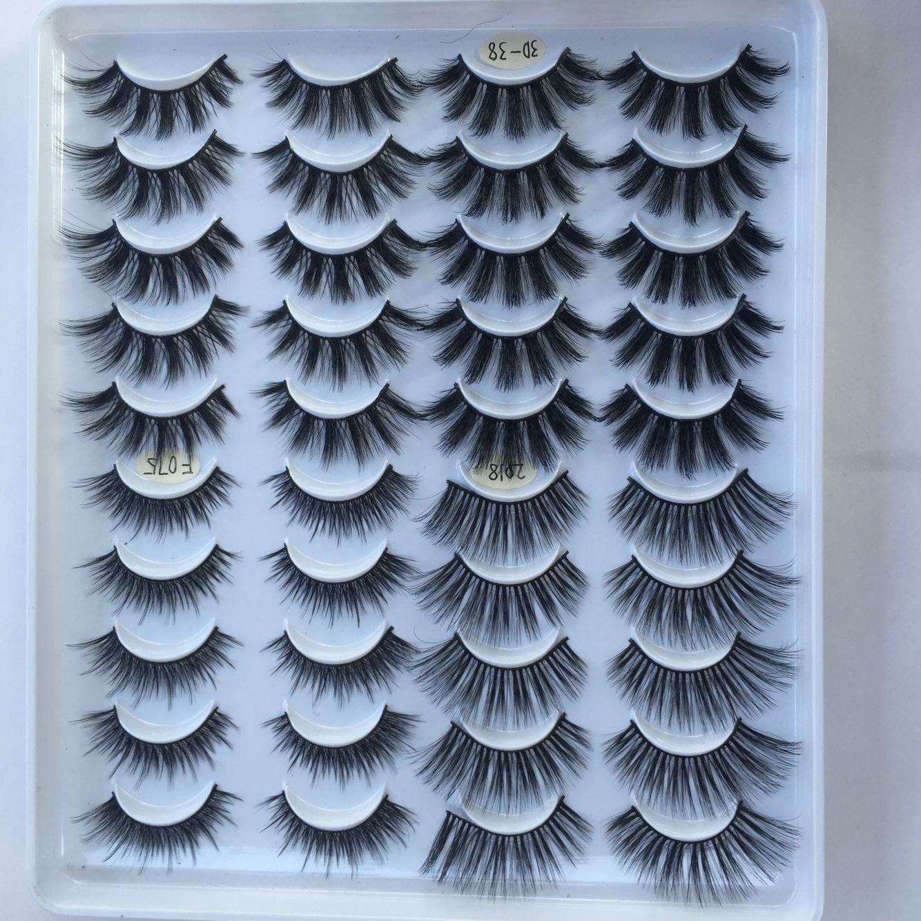 20 Pairs of Handmade Three-Dimensional False Eyelashes - Luxurious Styles - Buy Center