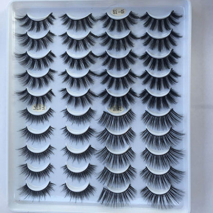 20 Pairs of Handmade Three-Dimensional False Eyelashes - Luxurious Styles - Buy Center