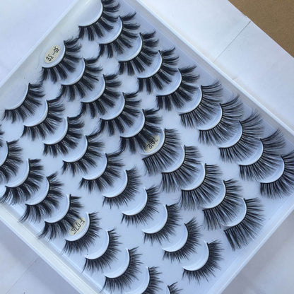 20 Pairs of Handmade Three-Dimensional False Eyelashes - Luxurious Styles - Buy Center