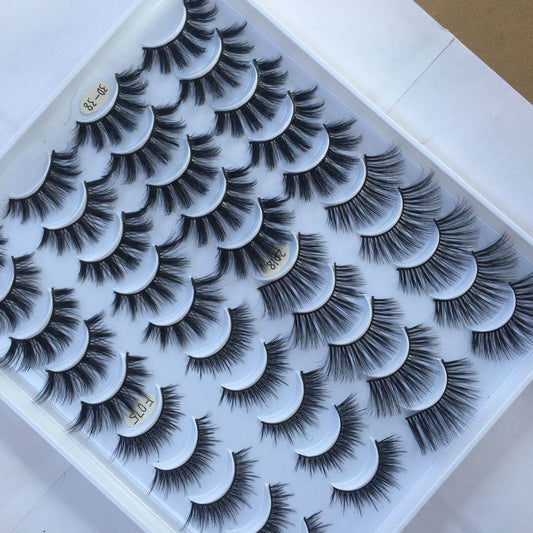 20 Pairs of Handmade Three-Dimensional False Eyelashes - Luxurious Styles - Buy Center