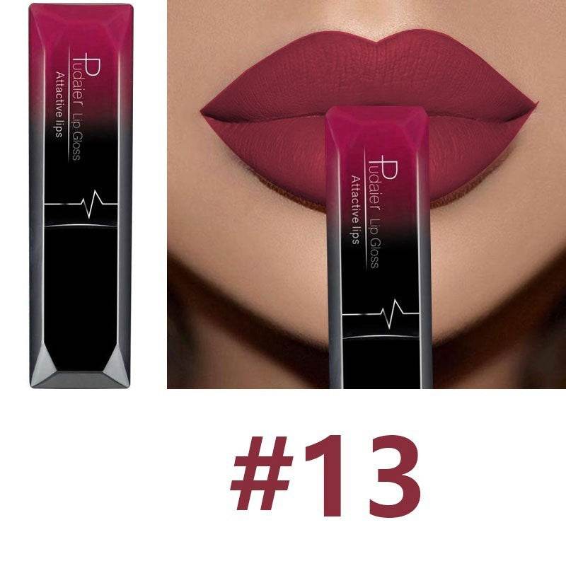 Makeup Matte Lip Gloss Lipstick - Long-Lasting, Waterproof, 21 Colors - Buy Center