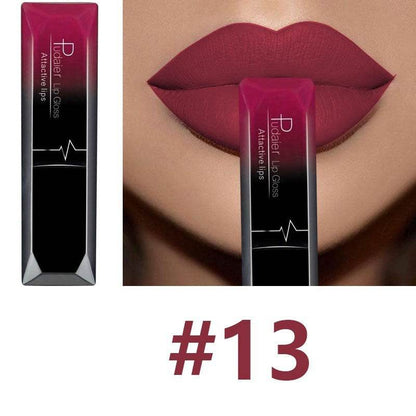 Makeup Matte Lip Gloss Lipstick - Long-Lasting, Waterproof, 21 Colors - Buy Center