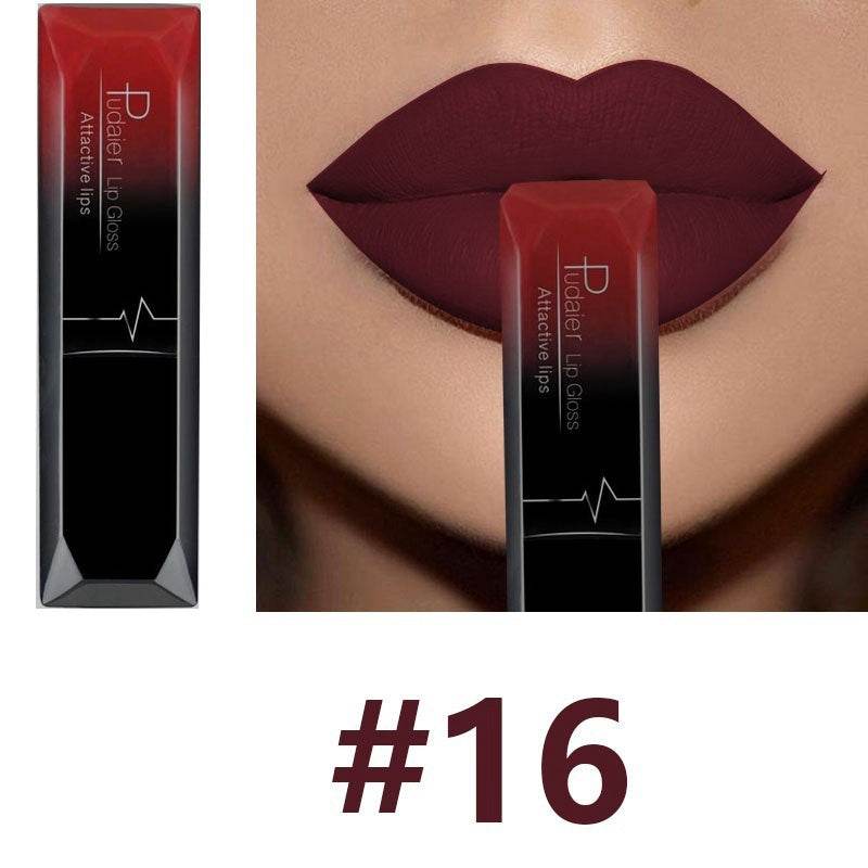 Makeup Matte Lip Gloss Lipstick - Long-Lasting, Waterproof, 21 Colors - Buy Center