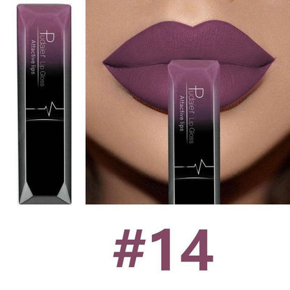 Makeup Matte Lip Gloss Lipstick - Long-Lasting, Waterproof, 21 Colors - Buy Center