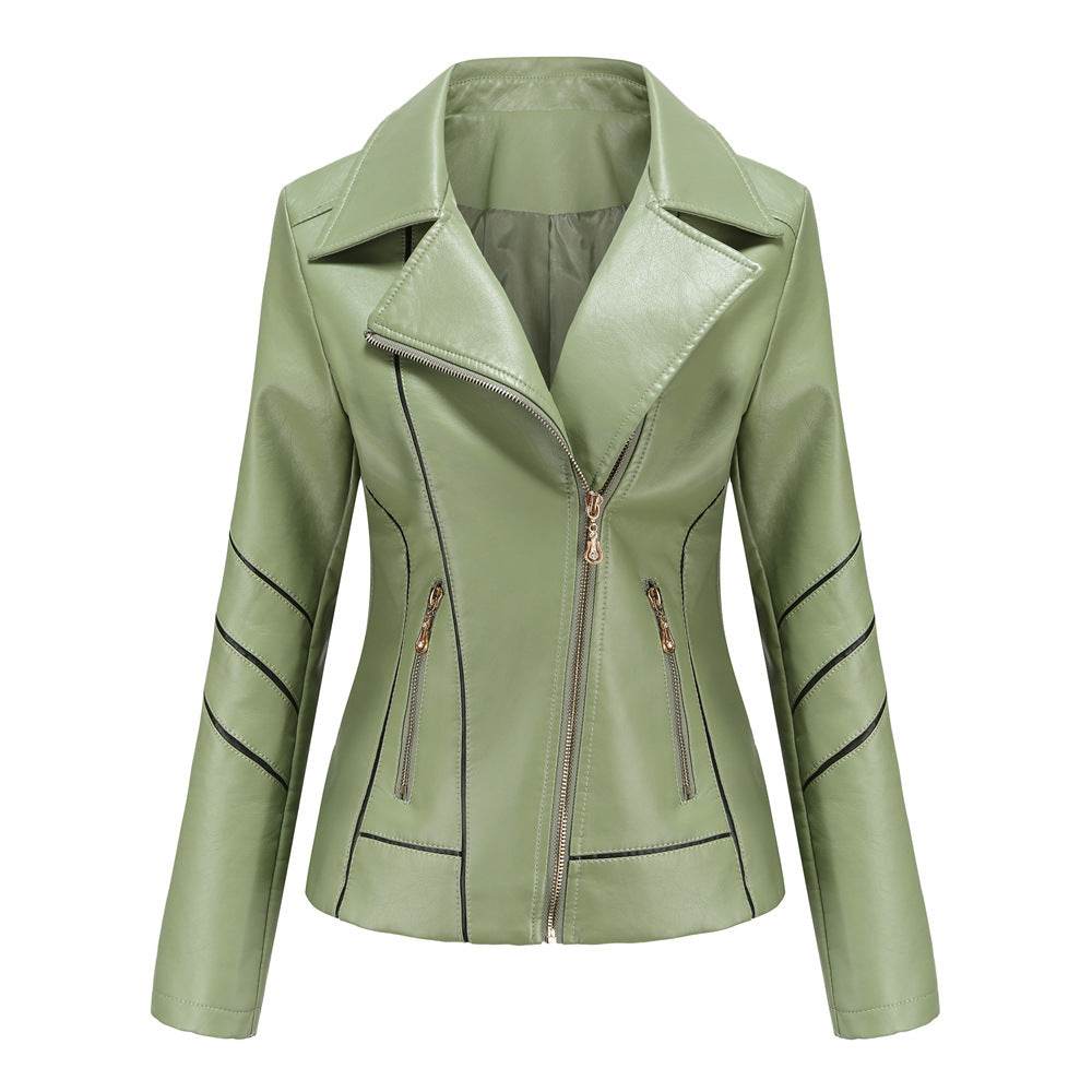 Buycenter Women's PU Leather Short Jacket - Spring & Autumn Wear - Buy Center