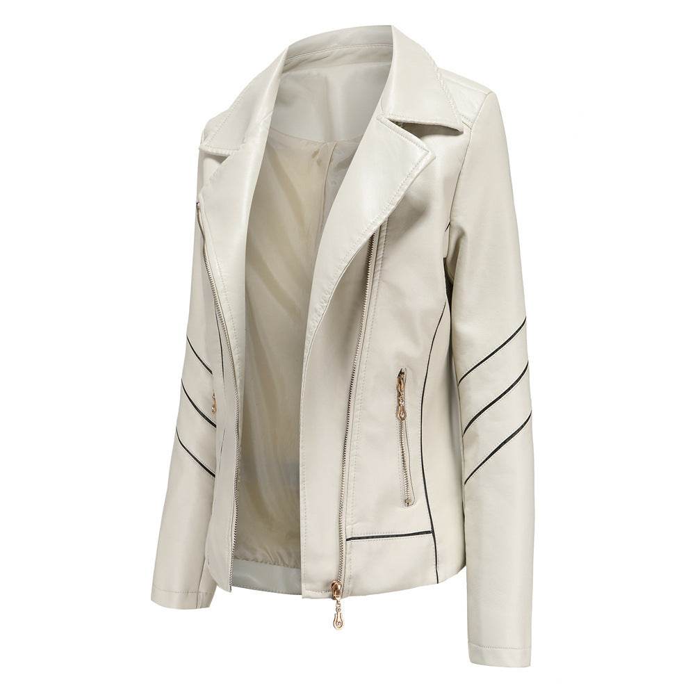 Buycenter Women's PU Leather Short Jacket - Spring & Autumn Wear - Buy Center