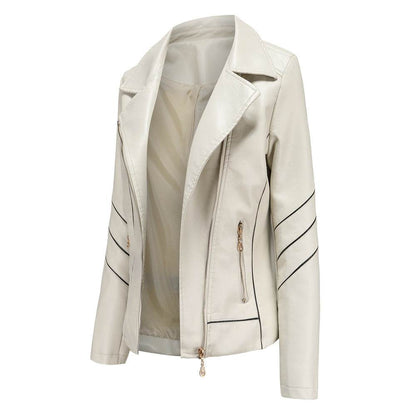 Buycenter Women's PU Leather Short Jacket - Spring & Autumn Wear - Buy Center