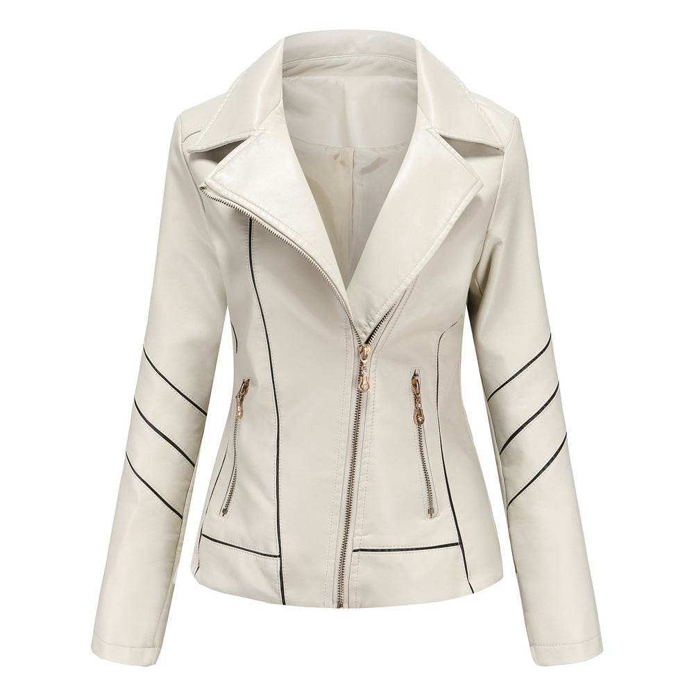 Buycenter Women's PU Leather Short Jacket - Spring & Autumn Wear - Buy Center