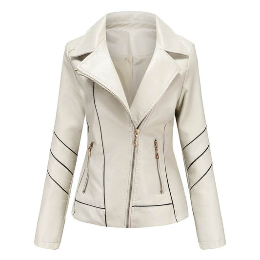 Buycenter Women's PU Leather Short Jacket - Spring & Autumn Wear - Buy Center