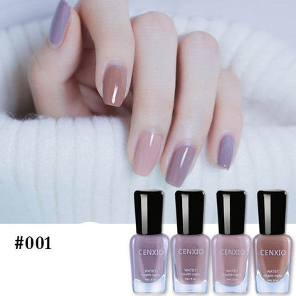 Water-Based Nail Polish Set - 4 Odorless Colors, Easy Peel-Off Formula - Buy Center