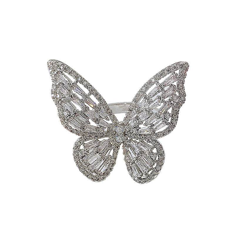 Shuohuang Butterfly Ring - Elegant Index Finger Jewelry for 2025 Trends - Buy Center