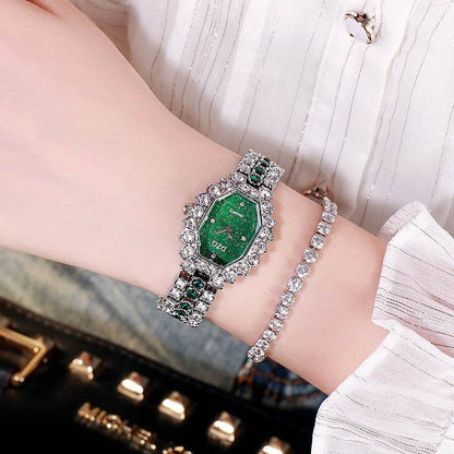 Square Diamond Bracelet Watch for Women - Casual Starry Sky Design - Buy Center