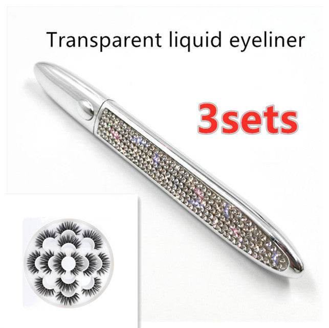 Multicolor Self-Adhesive Eyeliner False Eyelashes - Easy Application & Versatile Styles - Buy Center