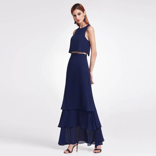 Buycenter Chiffon Bridesmaid Dress - Elegant Evening Wear for Weddings - Buy Center