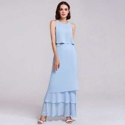 Buycenter Chiffon Bridesmaid Dress - Elegant Evening Wear for Weddings - Buy Center