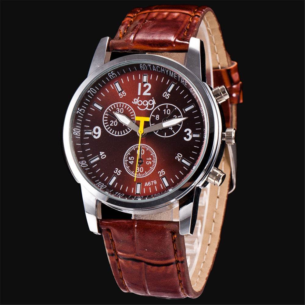 Stylish Ladies Quartz Belt Watch - Casual Three-Eye Design for Students - Buy Center