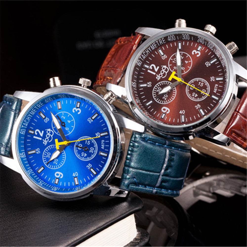 Stylish Ladies Quartz Belt Watch - Casual Three-Eye Design for Students - Buy Center