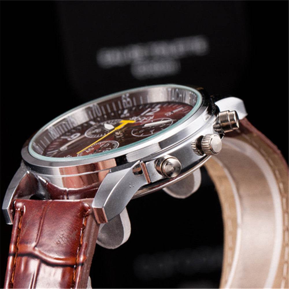 Stylish Ladies Quartz Belt Watch - Casual Three-Eye Design for Students - Buy Center