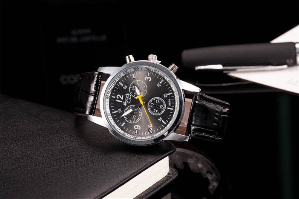 Stylish Ladies Quartz Belt Watch - Casual Three-Eye Design for Students - Buy Center