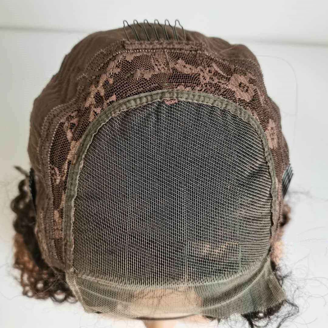 10A Ombre Kinky Curly Lace Front Wig - T1B 30 Voluminous Style - Buy Center