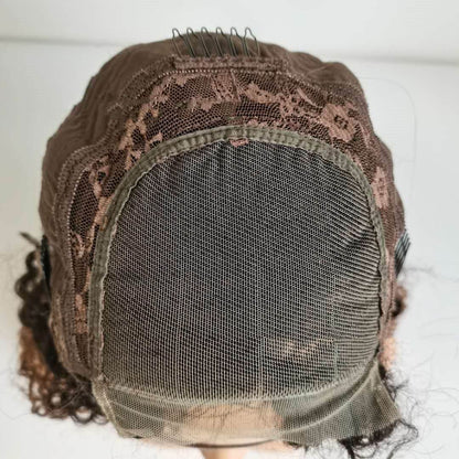 10A Ombre Kinky Curly Lace Front Wig - T1B 30 Voluminous Style - Buy Center