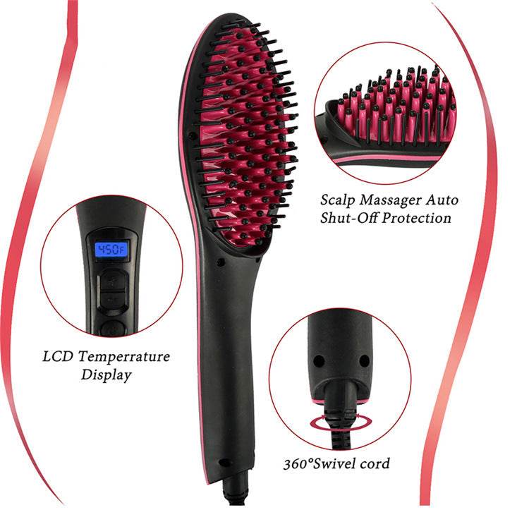Imply Electric Straight Hair Comb - Negative Ion Technology for Smooth Finish - Buy Center