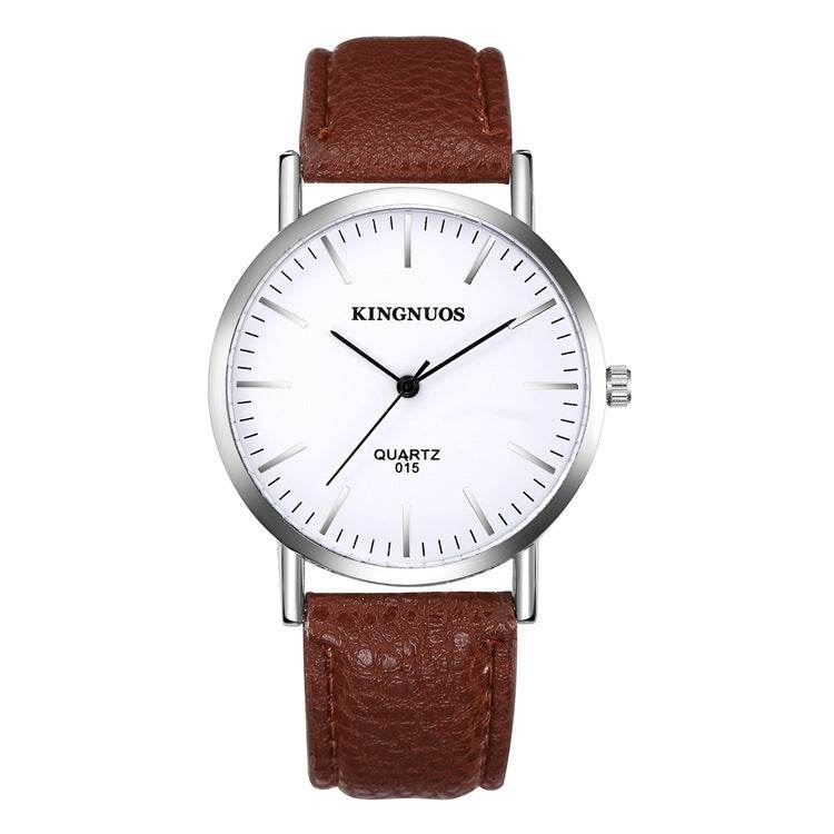 Ultrathin Couple Belt Watch - Stylish Unisex Design for Men & Women - Buy Center
