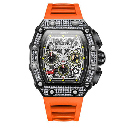Buycenter Multi-functional Mechanical Watch - Full Diamond Fashion Style - Buy Center