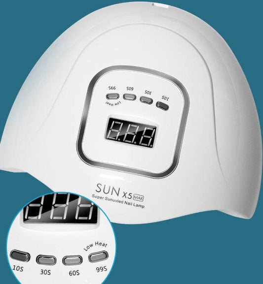 Quick-Drying Nail Polish Lamp Dryer - 120W UV/LED with Timers - Buy Center