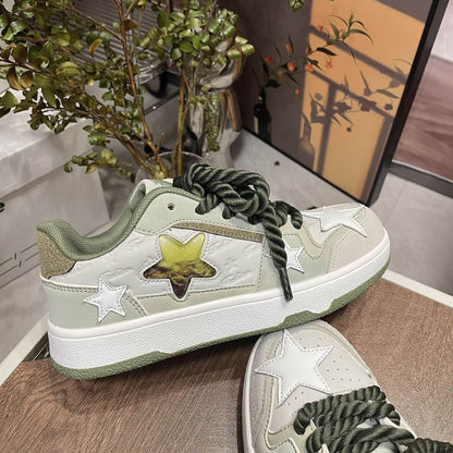 Casual Contrast Color White Shoes - Stylish Vulcanize Footwear 2025 - Buy Center