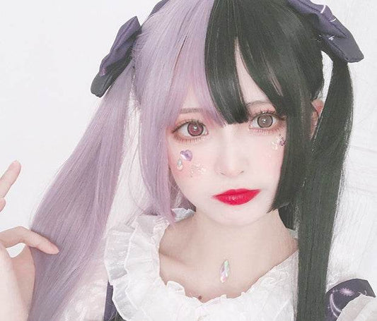 Vibrant Lolita Double Ponytail Wig - 60cm High Temperature Wire Style - Buy Center