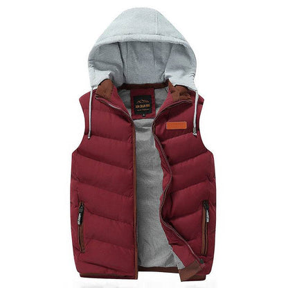 Buycenter Casual Hooded Vest - Mousse Cotton, Stylish & Comfortable - Buy Center