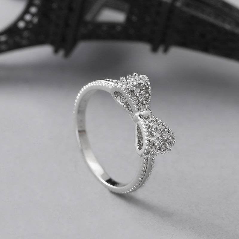 Versatile Bowknot Ring - Stylish European & American Design for Girls - Buy Center