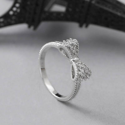 Versatile Bowknot Ring - Stylish European & American Design for Girls - Buy Center