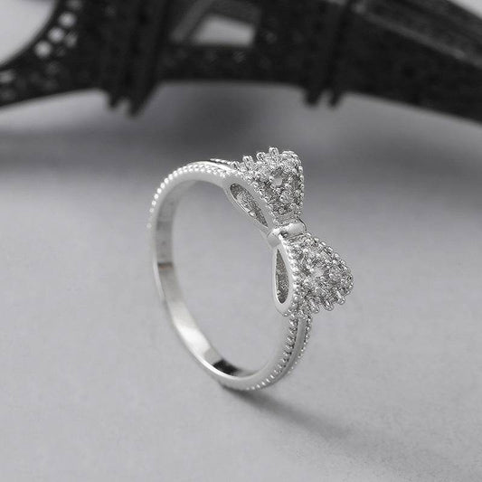 Versatile Bowknot Ring - Stylish European & American Design for Girls - Buy Center