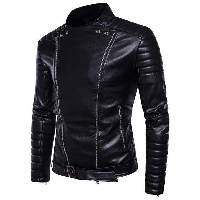Stylish PU Leather Motorcycle Jacket - Durable Comfort & Trendy Design - Buy Center