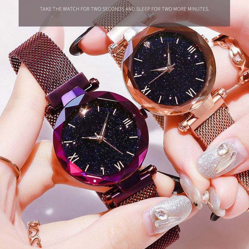BuyCenter Ladies' Elegant Casual Watch - Adjustable Magnetic Strap, Luminous Dial - Buy Center