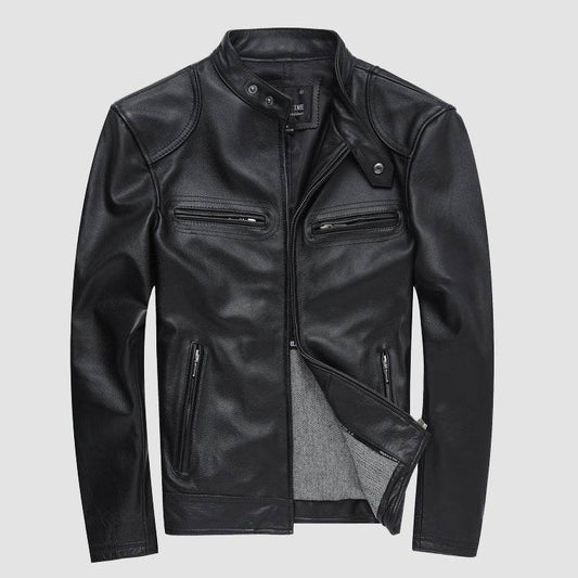 Genuine Leather Casual Jacket - Stylish, Durable, Perfect Fit for Every Occasion - Buy Center