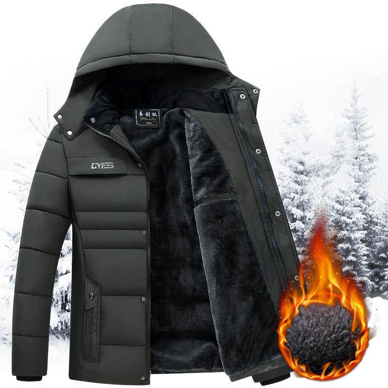 Buycenter Men's Winter Coat - Trendy Cotton Padded Jacket for Comfort - Buy Center