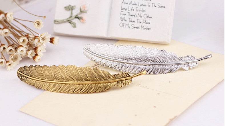 Boho Metal Leaf Hair Clip Barette - Chic Accessory for All Hair Types - Buy Center
