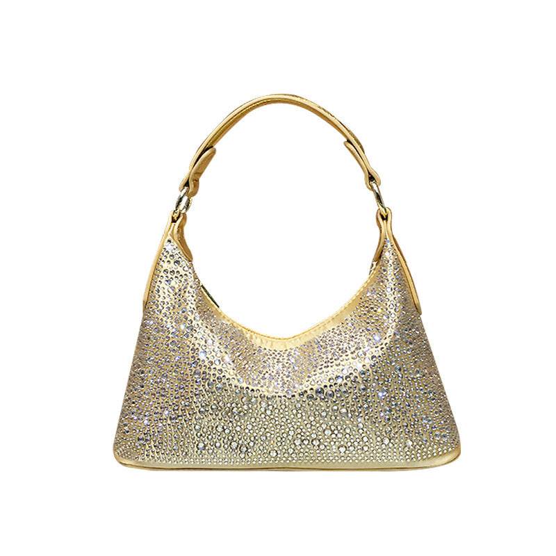 Stylish Rhinestone Tote - Large Capacity Dinner Clutch Bag for Women - Buy Center