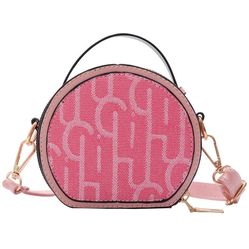 Cute Cartoon Round Bag for Girls - Trendy PU Leather & Fun Letters - Buy Center